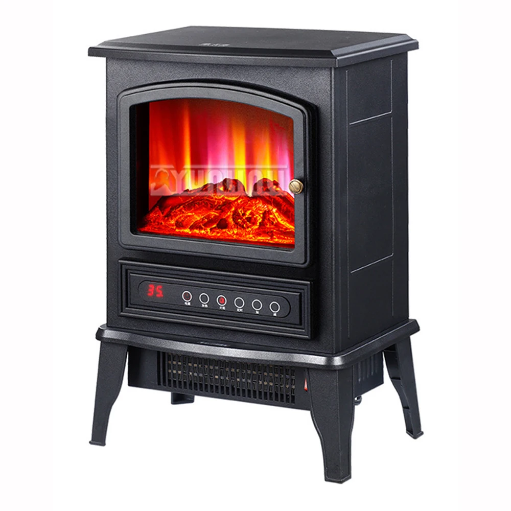 Living Room Fireplace Flame Heater Household Small Hot Air Fan Room Winter Warmer