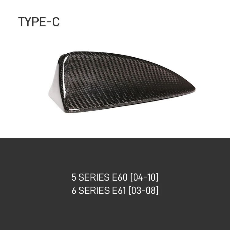Real Carbon Fiber Car Shark Fin Trim Cover For BMW 1 2 3 4 5 7 Series X1 X3 F22 F30 F34 F80 F87 F32 F36 G11 G20 G12 G30 M2 M3 M4 image 3