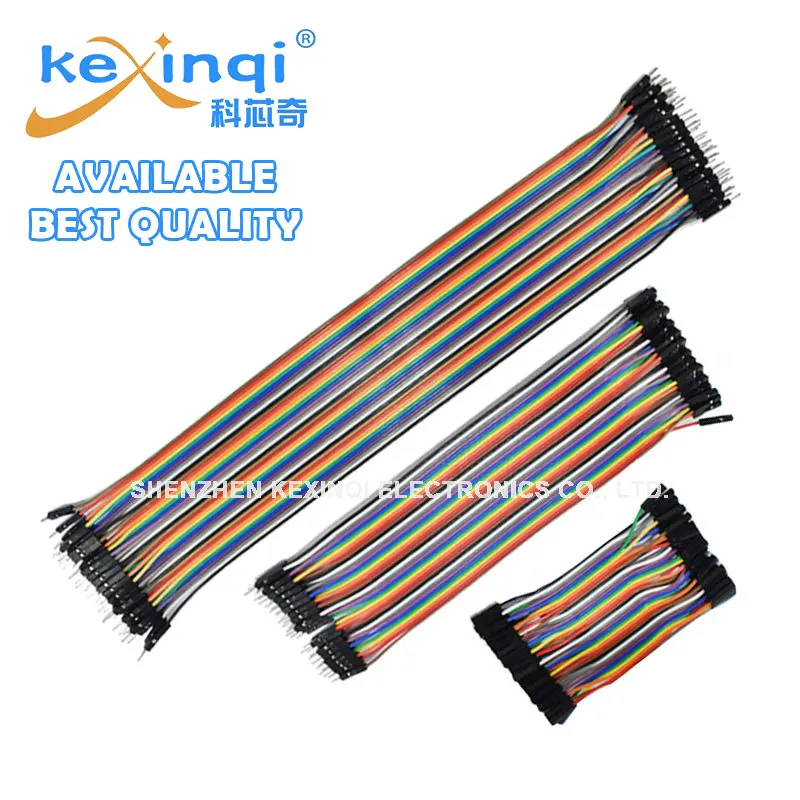 Dupont Line 10cm 15cm 20cm 30cm 40cm Male/ Female to Male / Female Jumper Wire Dupont Cable for Arduino DIY KIT 40Pin 2.54mm