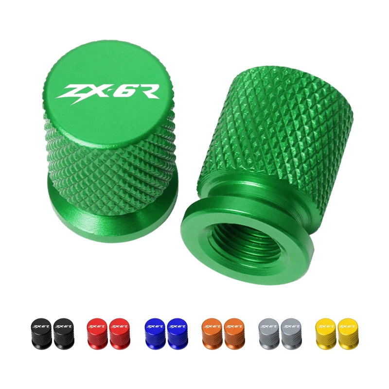 For Kawasaki Ninja ZX-6R ZX 6 R ZX6R 2009-2014 2008 2015 2016 2017 2018 2019 2020 Vehicle Wheel Tire Valve Stem Caps Dust Covers