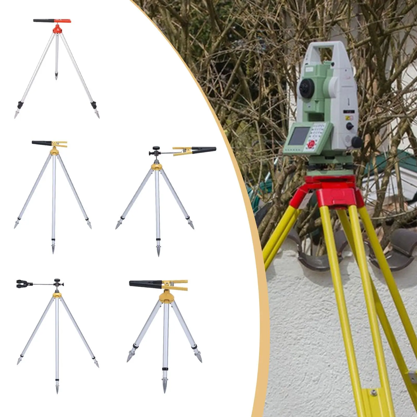 trepied-a-pince-de-tige-de-centrage-pour-station-totale-support-extensible-leger-a-degagement-rapide-support-de-tour-telescopique-robuste