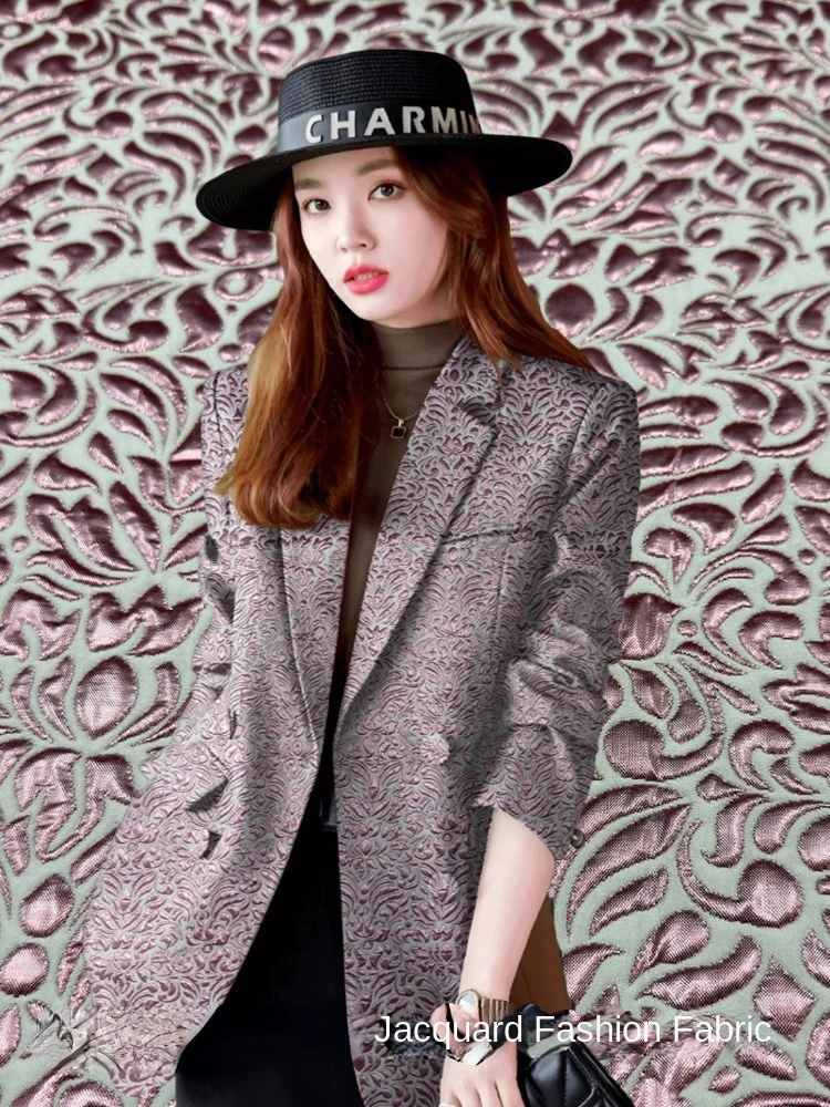 

Жаккардовая ткань, ветровка, тканая парчовая ткань для одежды, жесткая ткань для шитья одежды, оптовая продажа ткани для метра, материал «сделай сам»