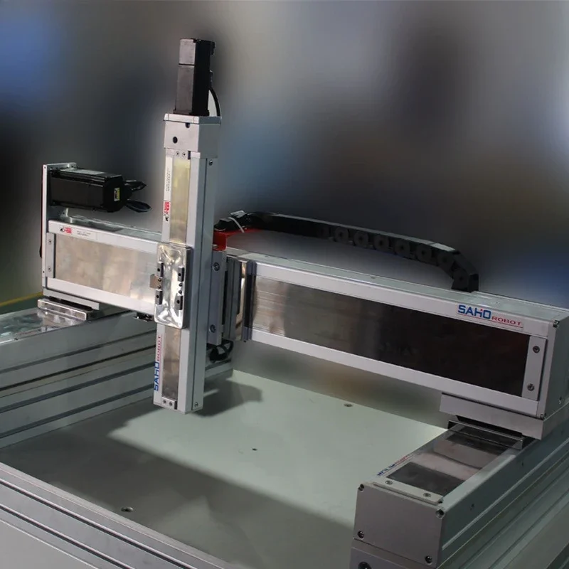 Polar coordinate gantry linear printing equipment servo module XYZ cantilever double-sided laser coding slide