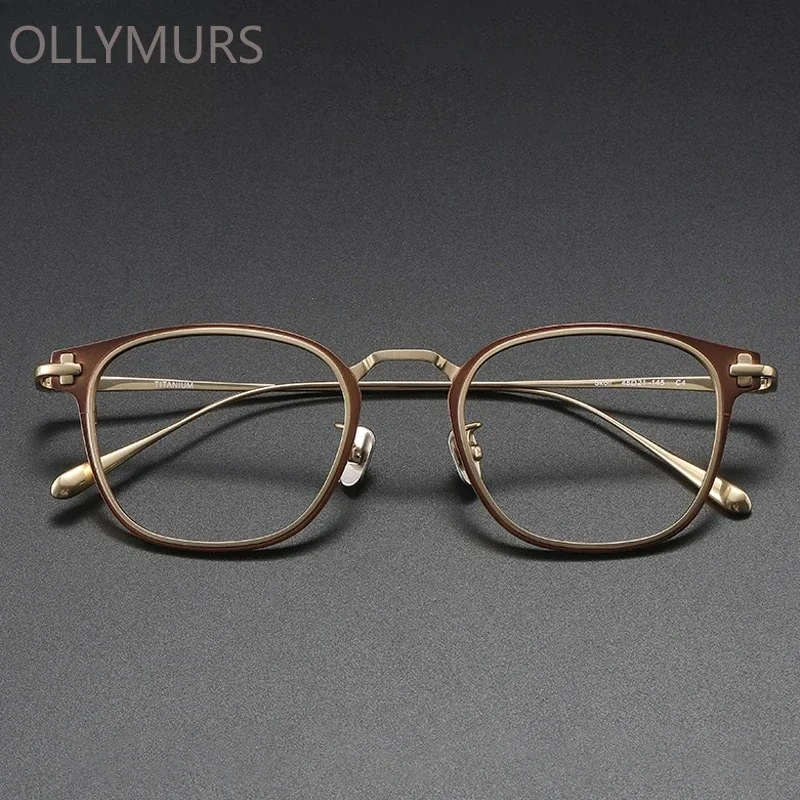 KIZN الرجال خفيفة التيتانيوم النقي قصر النظر مد البصر نظارات النساء الرجعية الضوء الأزرق تصفية القراءة وصفة طبية عيد الميلاد