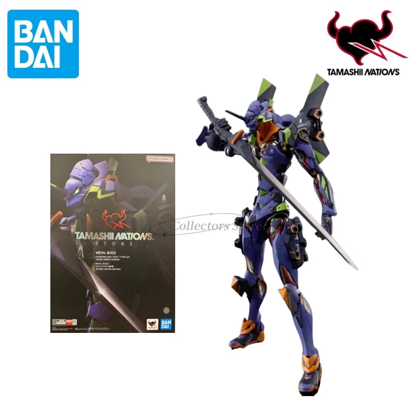 

Spot Bandai металлическая игрушка TNT, ограниченная серия, Евангелион, блок-01, оригинальная аниме модель, игрушка, подвижная Коллекционная кукла из ПВХ