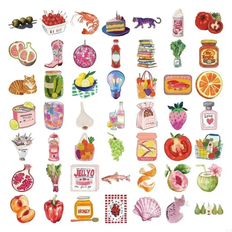 50 Mediterranean Aesthetic Decals Reusable Waterproof Stickers for Customizing Backpacks Bottles Tools 