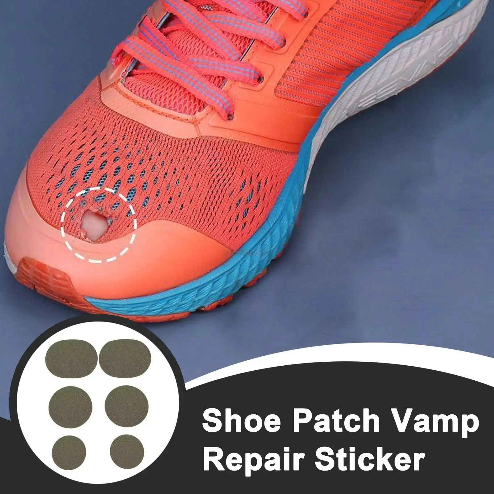 

Нашивки для обуви, самоклеящиеся заплатки для ремонта отверстий, 6 шт., дышащие нашивки для обуви для бега, кроссовки, танцевальные рабочие ботинки, детская одежда