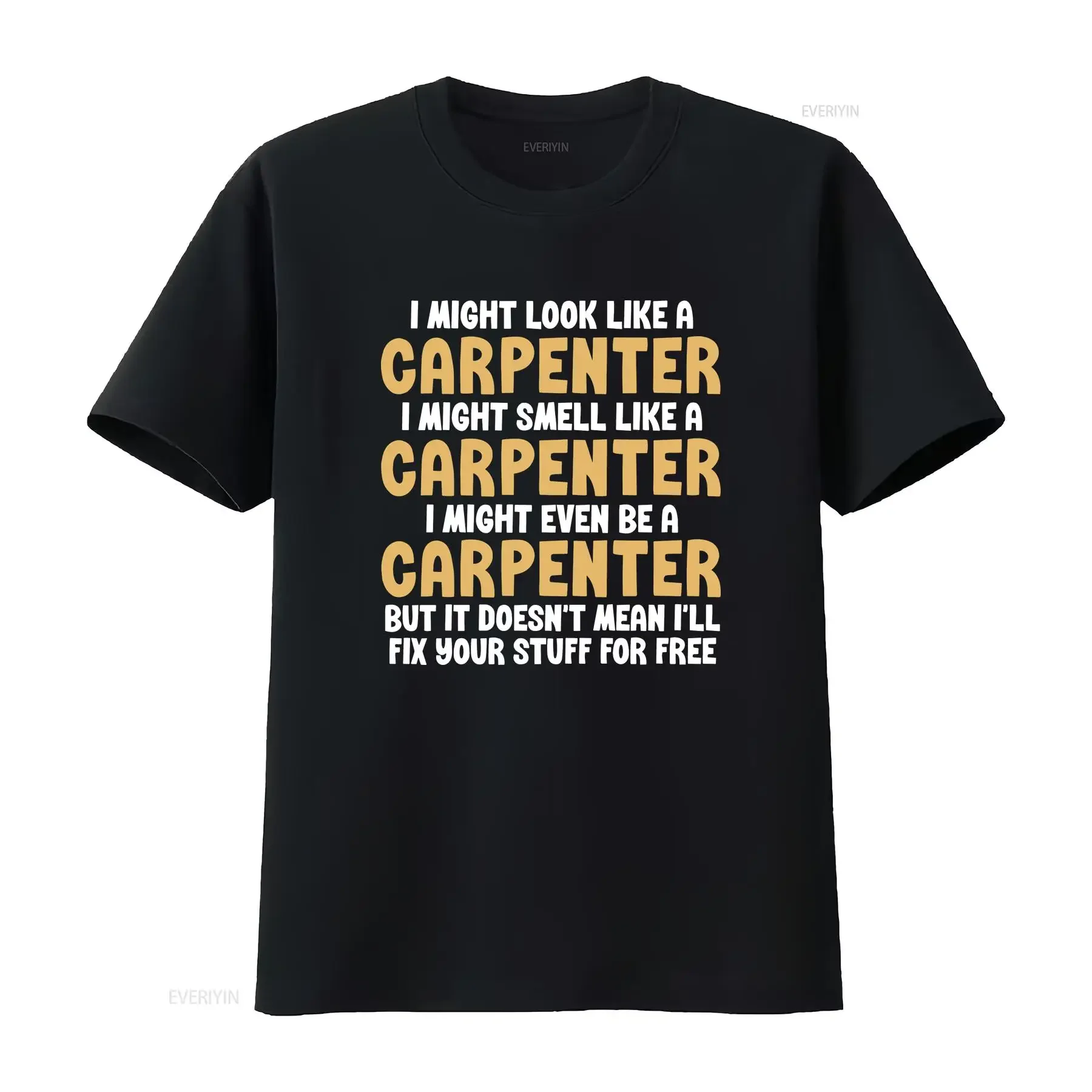 Might Look Like A Carpenter T Shirt Woodworking Contractor s For Carpenters Carpentry  vintage Washed Casual Breathable graphic
