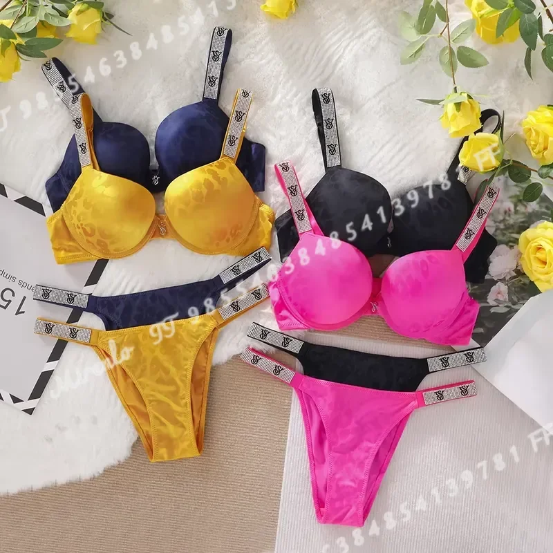 Women Push Up Bra and Panty Set Lace Mesh Sexy Lingerie Sleepwear Pajama Suit Comfortable Soft Airy Bombshell Style
