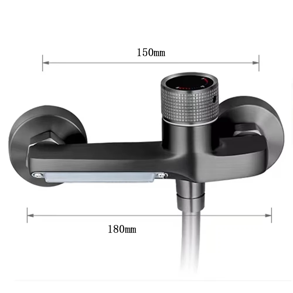 

Copper mixed water bathtub faucet, waterfall, small body, wall-mounted installation, hot and cold faucet
