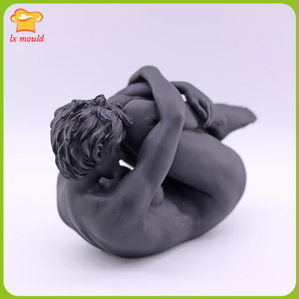 Imagem -03 - Feminino Corpo Inteiro nu Silicone Mold Art Boby Menina Handmade Sabão Vela Molde-presente Gesso Resina Decoração Moldes 3d