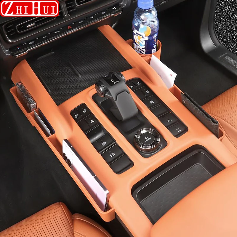 

For Haval H9 II 2024 2025 2nd Gen Car Styling Central Control Gear Shift Storage Box Phone Holder Storage Box Auto Accessories