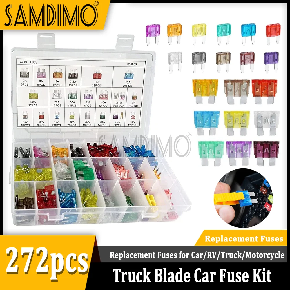 

Blade Fuse Kit Fuses Automatic Truck Blade The Fuse Insurance Insert Insurance of Xenon Piece Lights Auto Accessories
