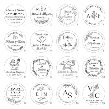 Svatební magnety, suvenýry pro hosty, personalizované dřevěné magnety na ledničku, svatební dárky, dárky na párty 12 nejlepší prodej magnetické svatební dárky - №3