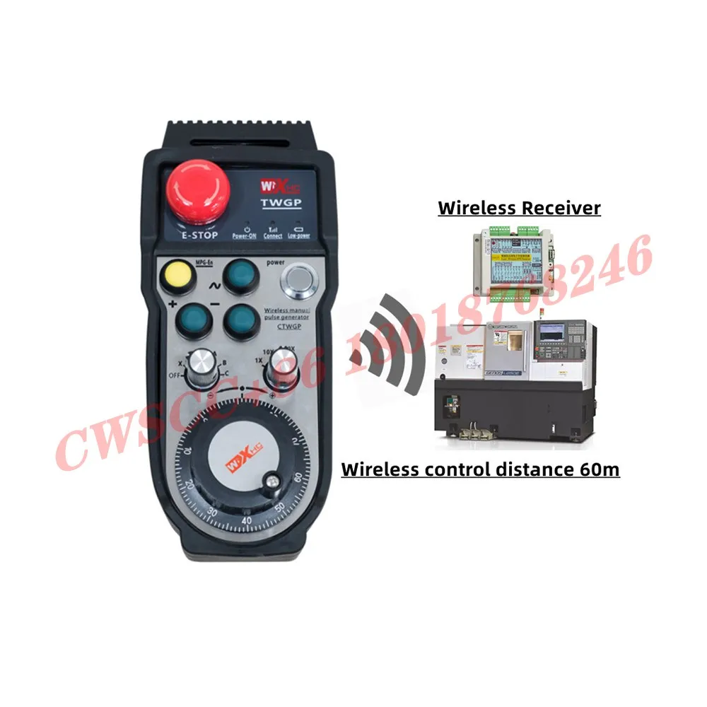 Gantry cnc wireless electronic handwheel emergency stop hand pulse machine tool industrial remote control CNC system handwheel