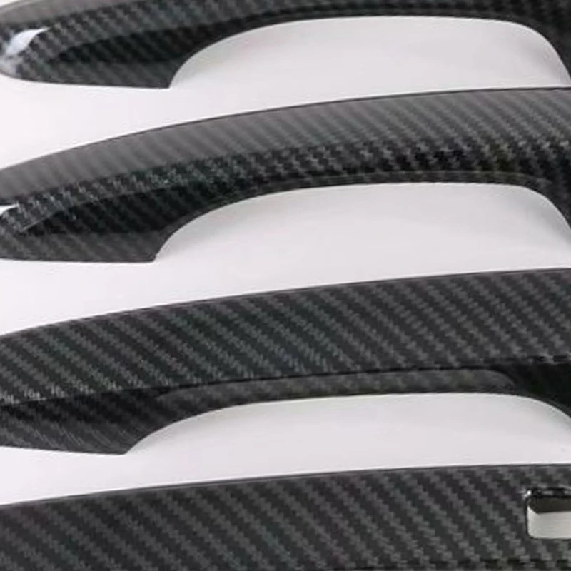 

#74Z Automotive Parts & Accessories,Car Door Handle Cover Trim Sticker Accessories for Hyundai Tucson TL,carbon fiber pattern