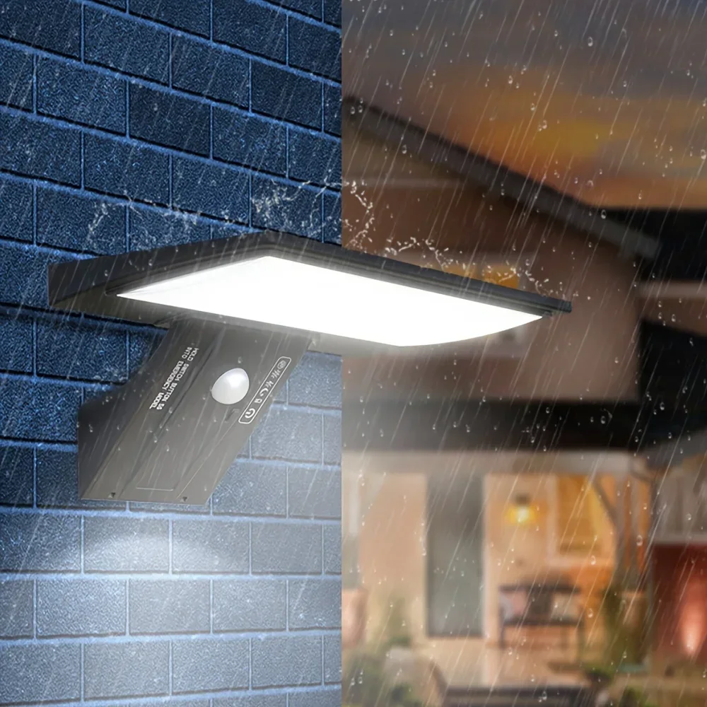 Imagem -03 - Waterproof Solar Security Flood Lights com Sensor de Movimento Parede Exterior Lights Modos 90 Leds Varanda Quintal Jardim