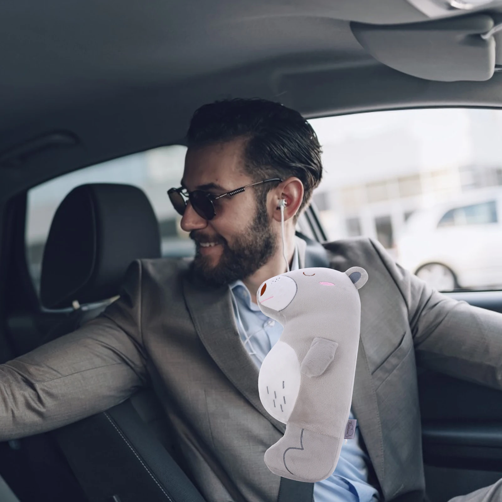 

Shoulder Pad Car Harness Pads Safety Belt Straps PP Cotton Filling Travel Driving Airplane Luggage Pad Protect