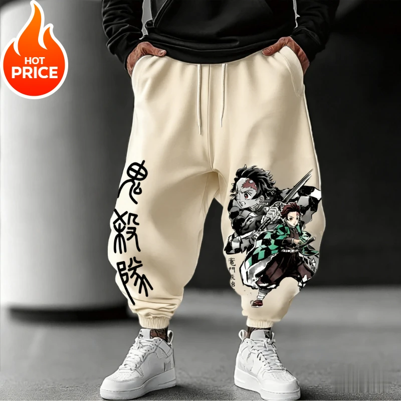 

Anime Demon SlayerKamado Tanjirou Harajuku Men 2026 Spring Sports Pants Streetwear Women Casual Leggings Sweatpants Unisex Bot