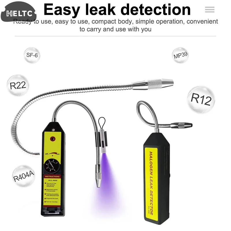 1PCS Refrigerante Gas HVAC Condizionatore D'aria Tester Strumento WJL-6000 Freon Rilevatore di Perdite Alogeno Rilevatore di Perdite R22 R410A R134A R1234YF