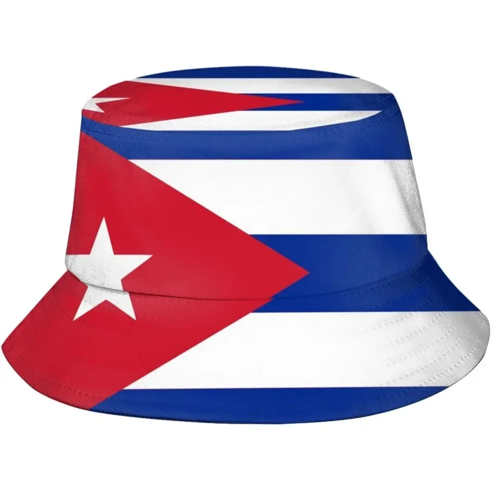 Cuba Flag Fisherman Cap Hip Hop Gorras Summer Unisex- Printing Bucket Hat Outdoor Gardening Beach Camping Hiking Fishing Caps