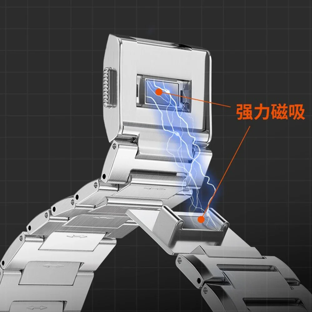 Metallarmband für Apple Watch Ultra 3 Band 49 mm 46 mm 45 mm 44 mm Magnetverschluss Armband iWatch Serie 11 10 9 8 7 6 5 SE Armband