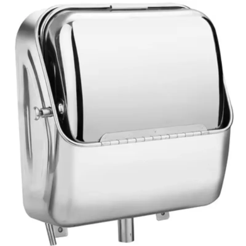 Stainless steel surface wall mounted folding sink rectangular drain saves space