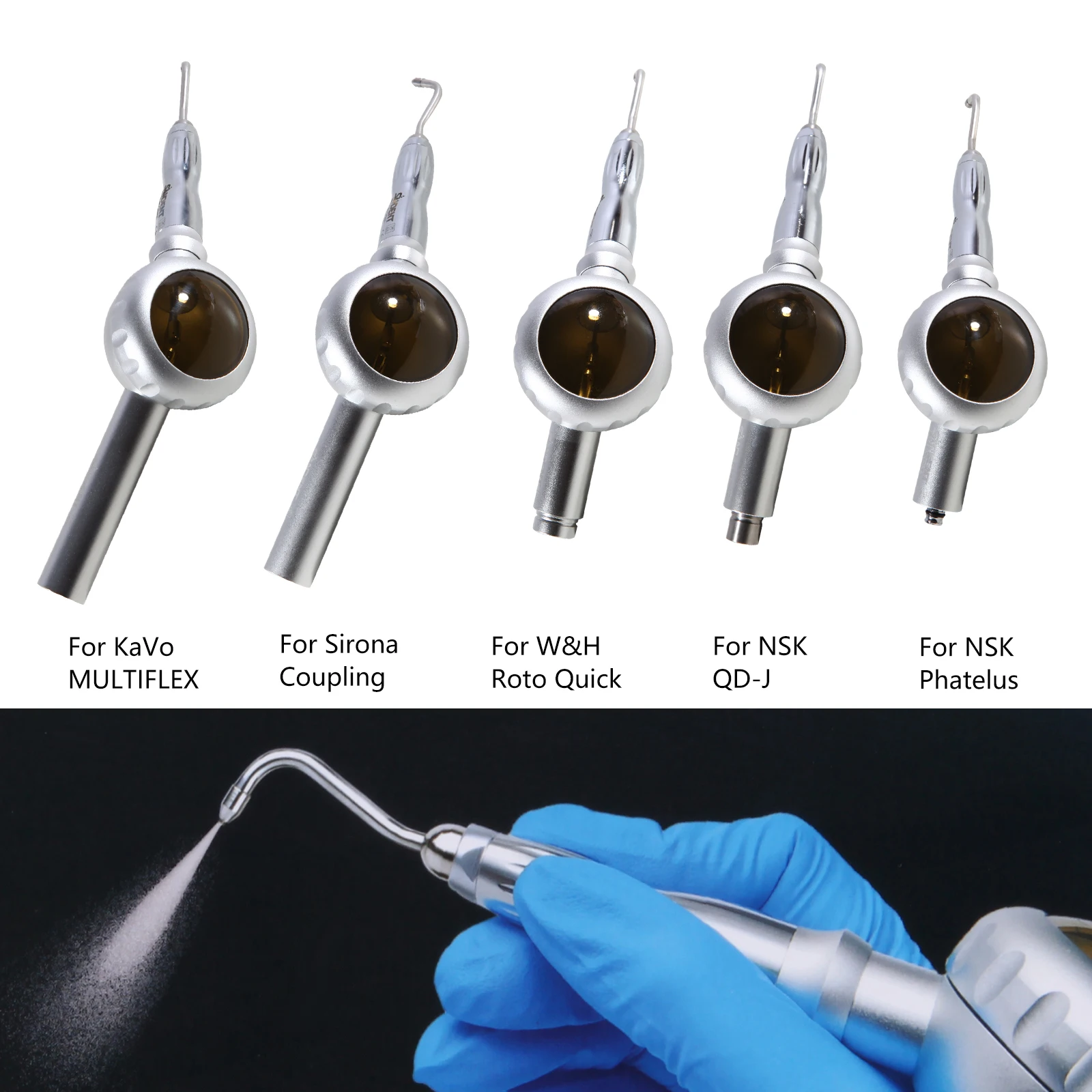 Dental Air Polisher Jet Air Flow Oral hygiene Teeth Whitening Plaque pigment Cleaning Prophy tool  fit For NSK KAVO Sirona