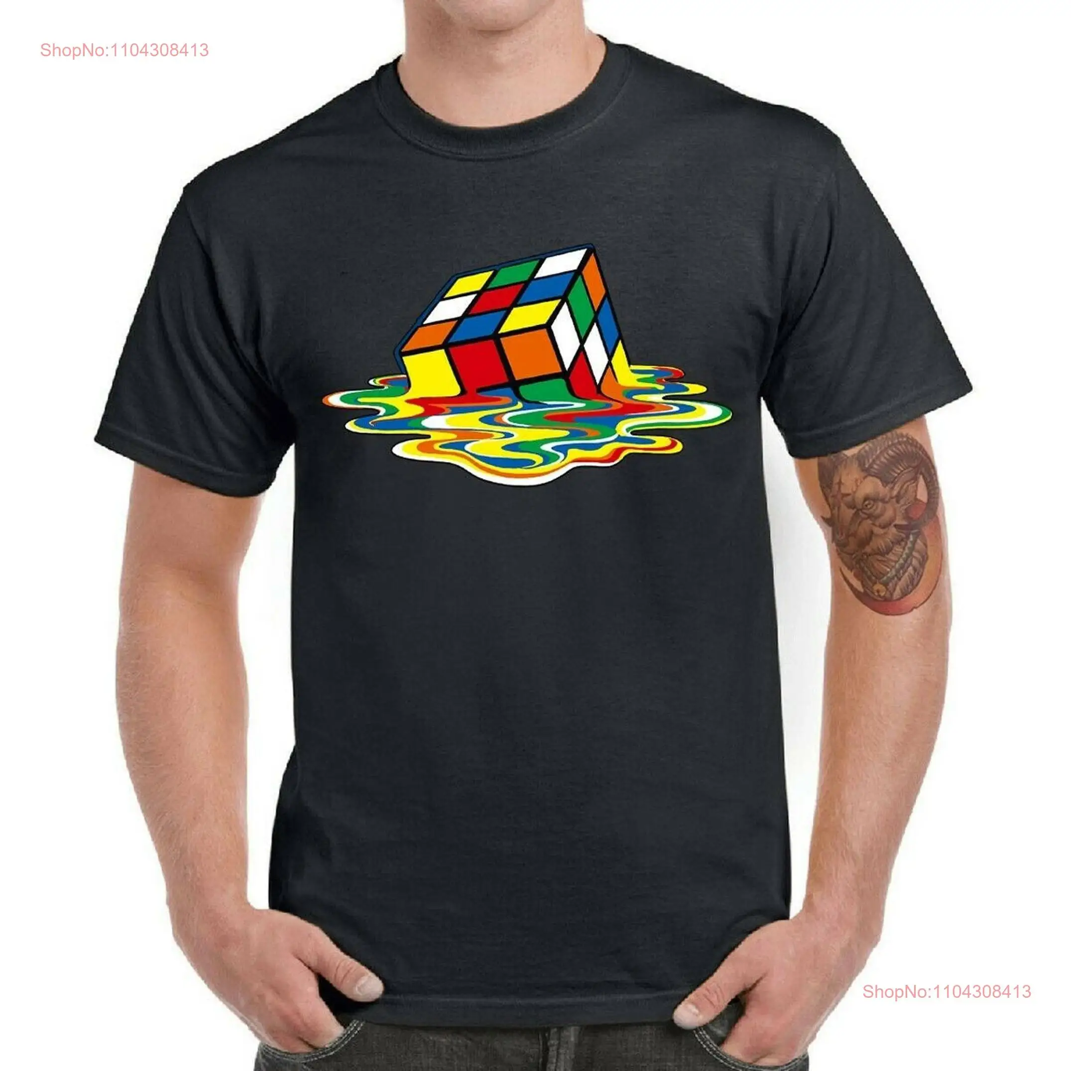 Rainbow Cube Funny BamiFines T Shirt SweaT long or short sleeves