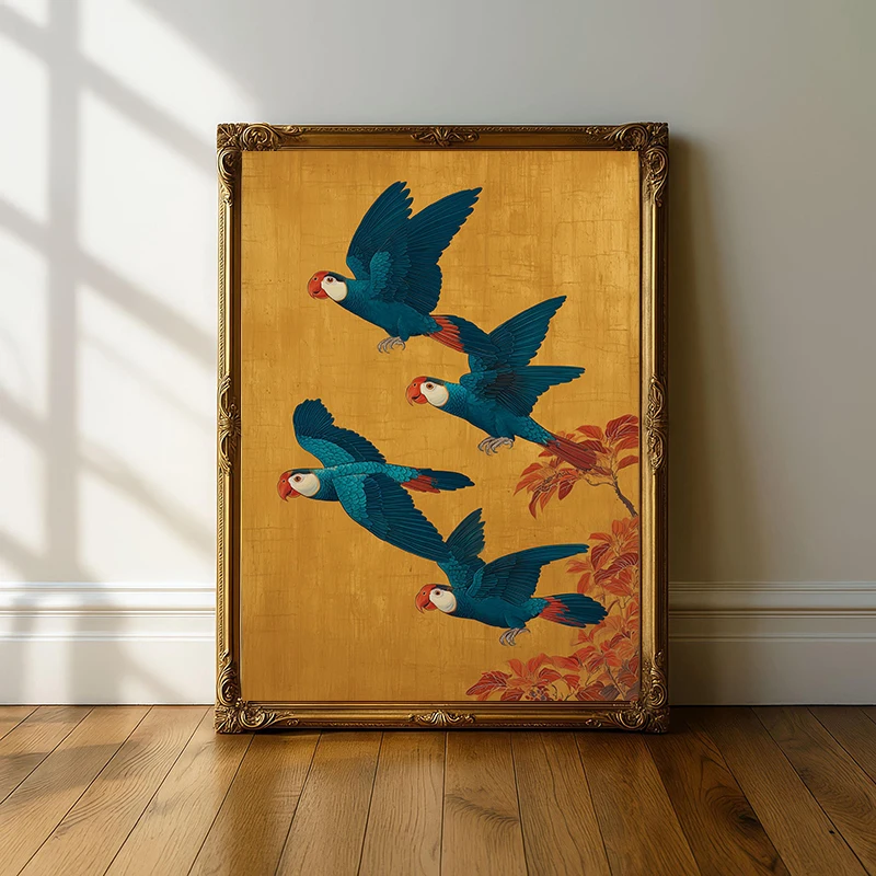 Lukisan Kanvas Seni Dinding Hu - Home Decor Japandi Style ulasan dan harga