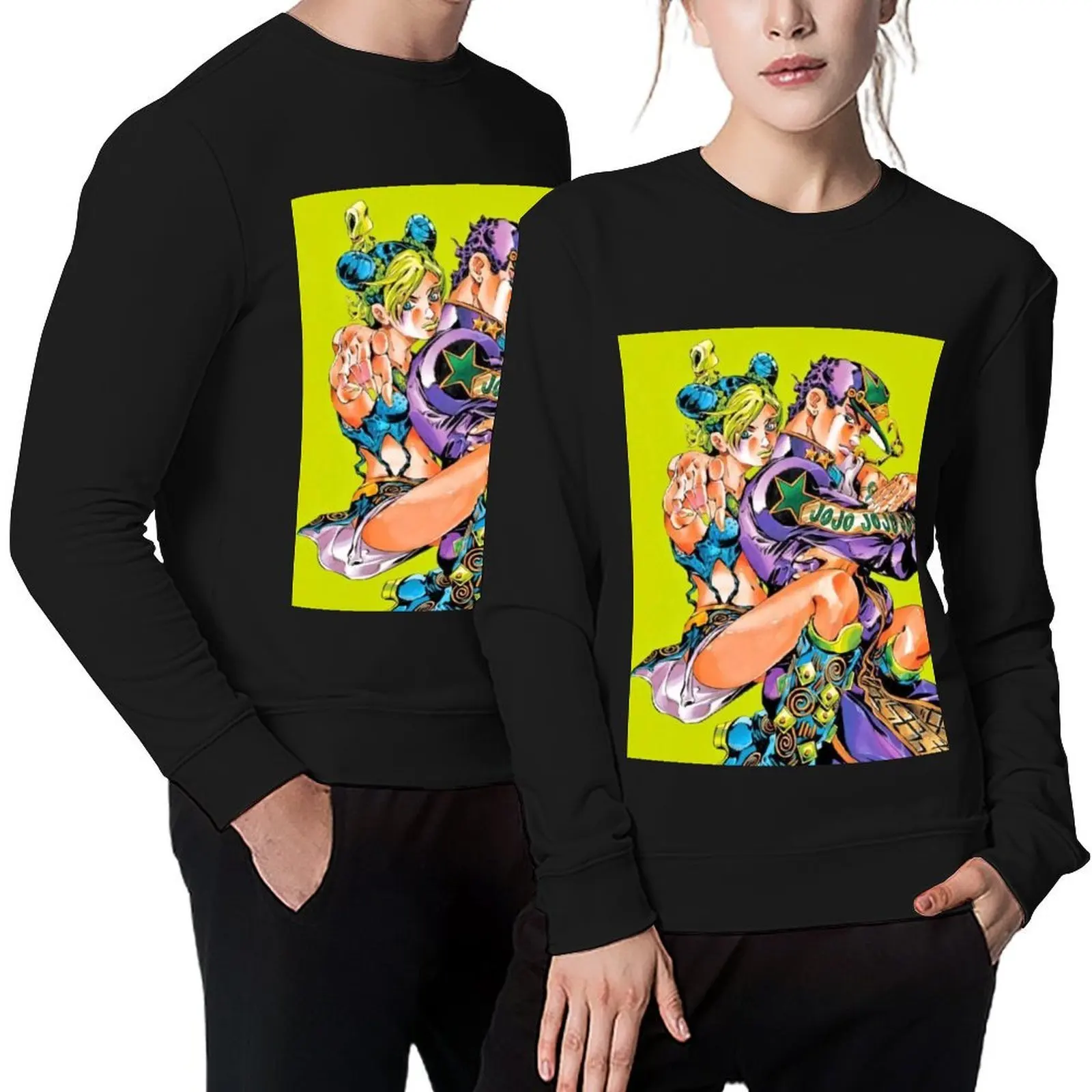 

Cool art of -%[jojos]%- adventures -%[ bizarres]%- film Pullover male clothes autumn mens designer clothes sweatshirt