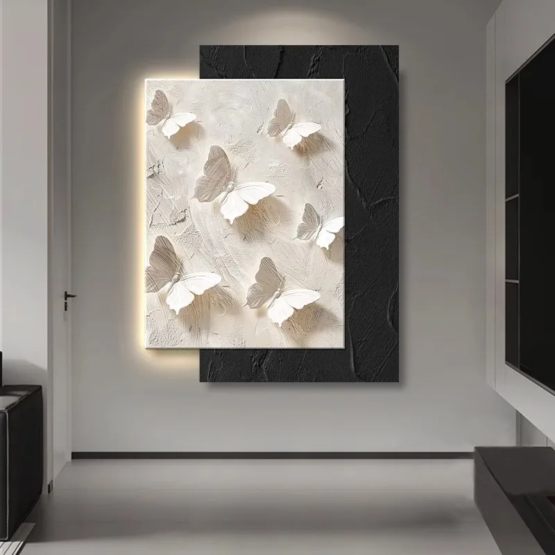 

Decoration Butterfly High-end And White Hanging Painting Living Room
