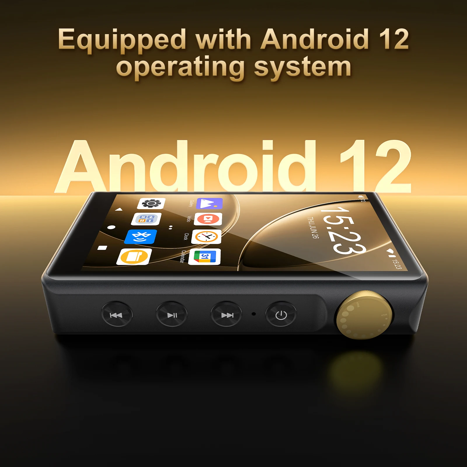 Android 12 MP3 Player DSD DAC HiFi Lossless WiFi Bluetooth 5.0 Touchscreen Portable Streaming Music Player 512GB Expandable Gift