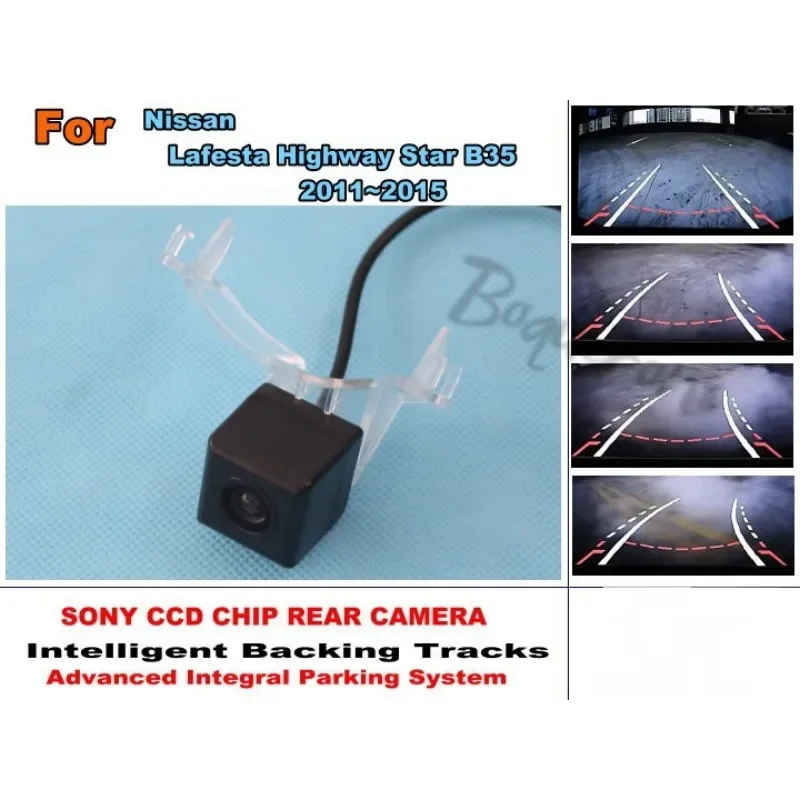 

Intelligent Car Parking Camera For Nissan Lafesta Highway Star B35 2011~2015 with Tracks Module Rear Camera CCD Night Vision