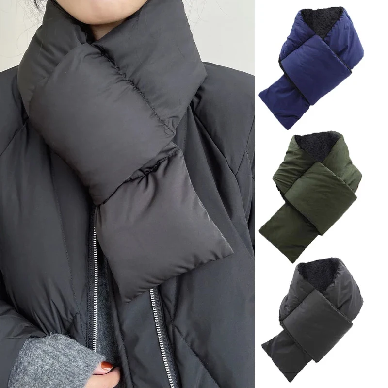 Waterproof Cotton Snood Men Outdoor Winter Thermal Warm Hiking Skiing Scarves Windproof Neck Warmer Camping Cycling Scarf Women