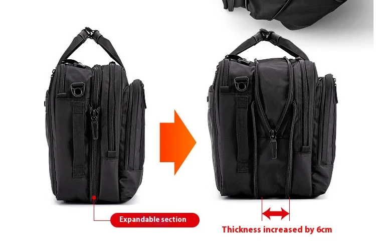 Large Capacitor Bag with Password 3WAY Handheld Double Shoulder Bapa Waterproof Business Nylon Notebook Bag