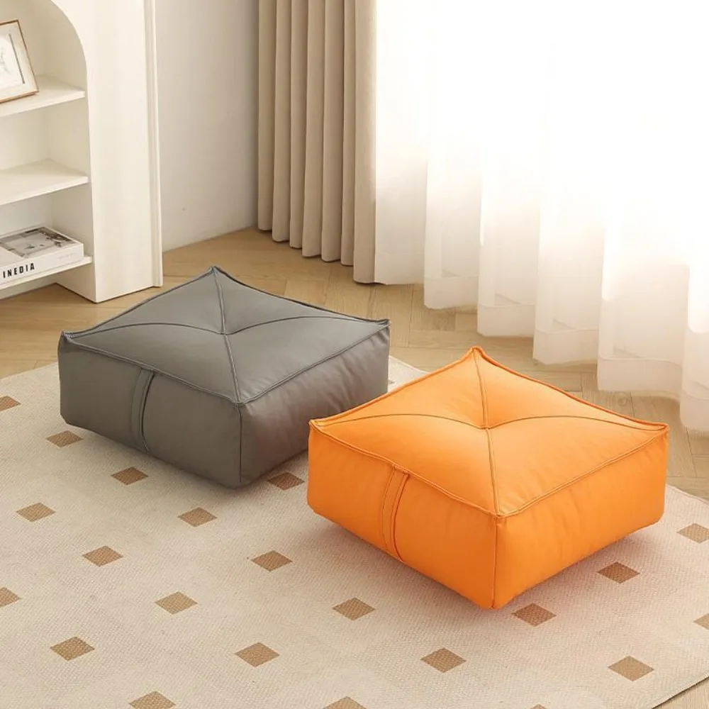 

Практичная напольная подушка в японском стиле из искусственной кожи, квадратный/круглый коврик для сидения с татами, утолщенная подушка для ленивого эркера с защитой от царапин