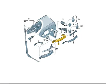 10 最佳銷售 奧迪Q5車門把手 - №6