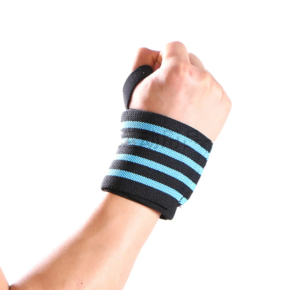 دعم هدفين شريط ضغط مرن لرفع الأثقال الرياضة اللياقة البدنية حماية المعصم براكر المعصم التفاف حامي #6