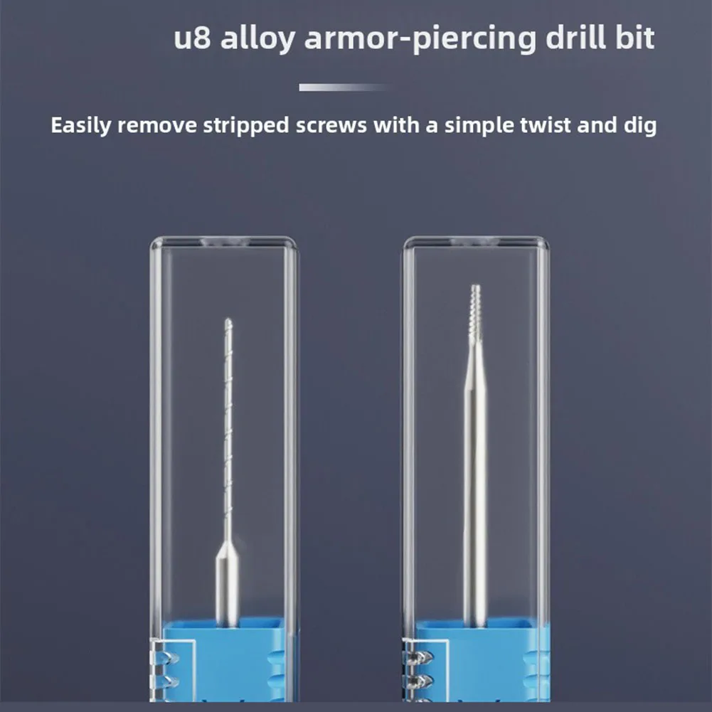 For U8S Alloy Stripped Screw Extractor Drill Bit Set Sliding Thread Removal Tool For Broken Damaged Screws Metalworking Hand Too