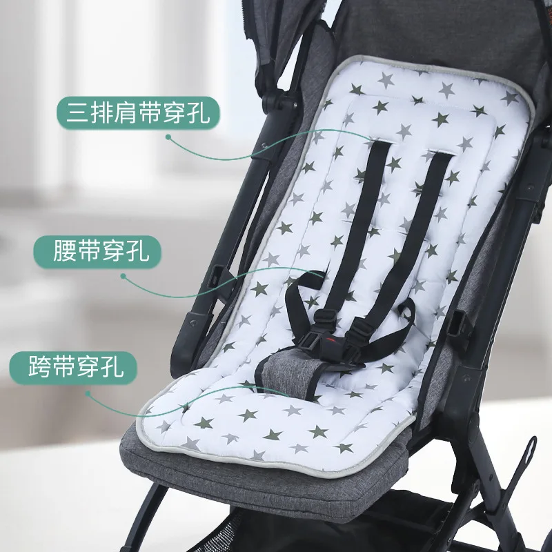 

Baby Pram Seat Pad Stroller Cushion for Kids High Chair Cotton Mat Universal Pushchair Liner Baby Accessories