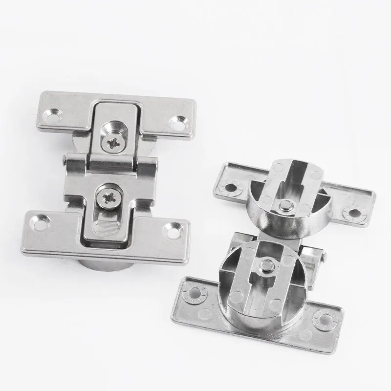 

180° Folding Door Hinge Hidden Double Cup Folding Door Hinge Shoe Cabinet Wardrobe Sliding Door Adjustable Overlapping Hinge