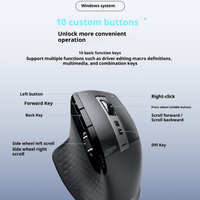 Rapoo MT750 Tri-mode 800mAh Wireless Bluetooth Mouse Ergonomic Business Office Mouse Desktop Laptop Computer Accessories Gifts