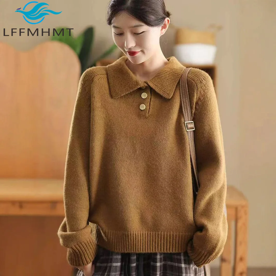 Winter Fashion Thicken Warm Pullover Sweater Women Good Quality Comfortable Solid Color Korean Style Long Sleeve Female Knitwear