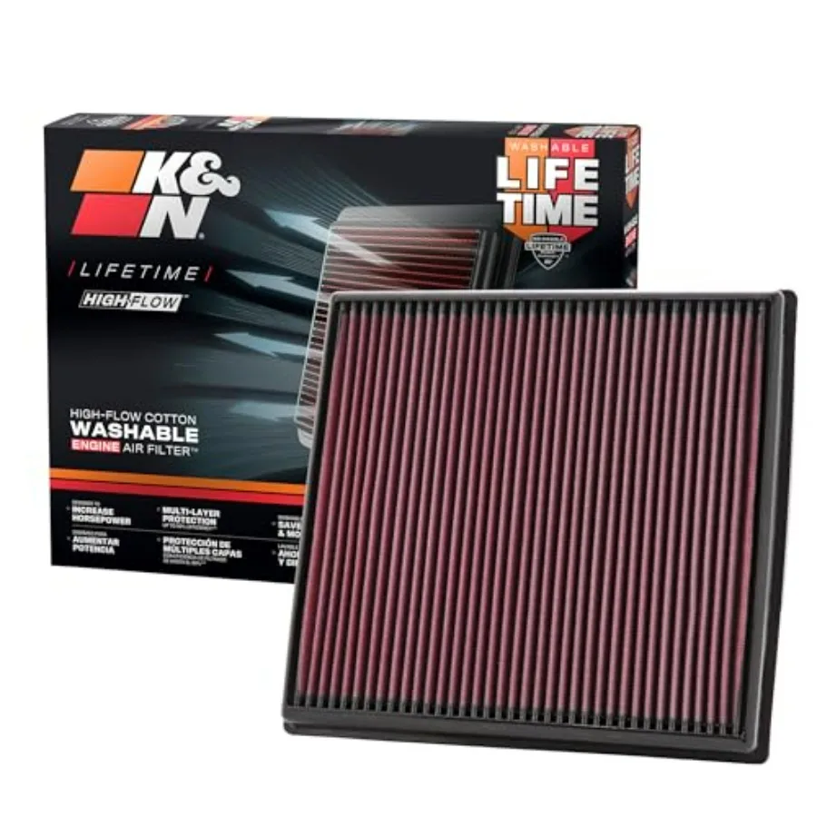 

Высокопроизводительный оригинальный воздушный фильтр двигателя с пожизненной гарантией: премиум-класса, моющийся, совместим с BMW 2008-2019 годов, увеличивает мощность, черный, для улучшения характеристик