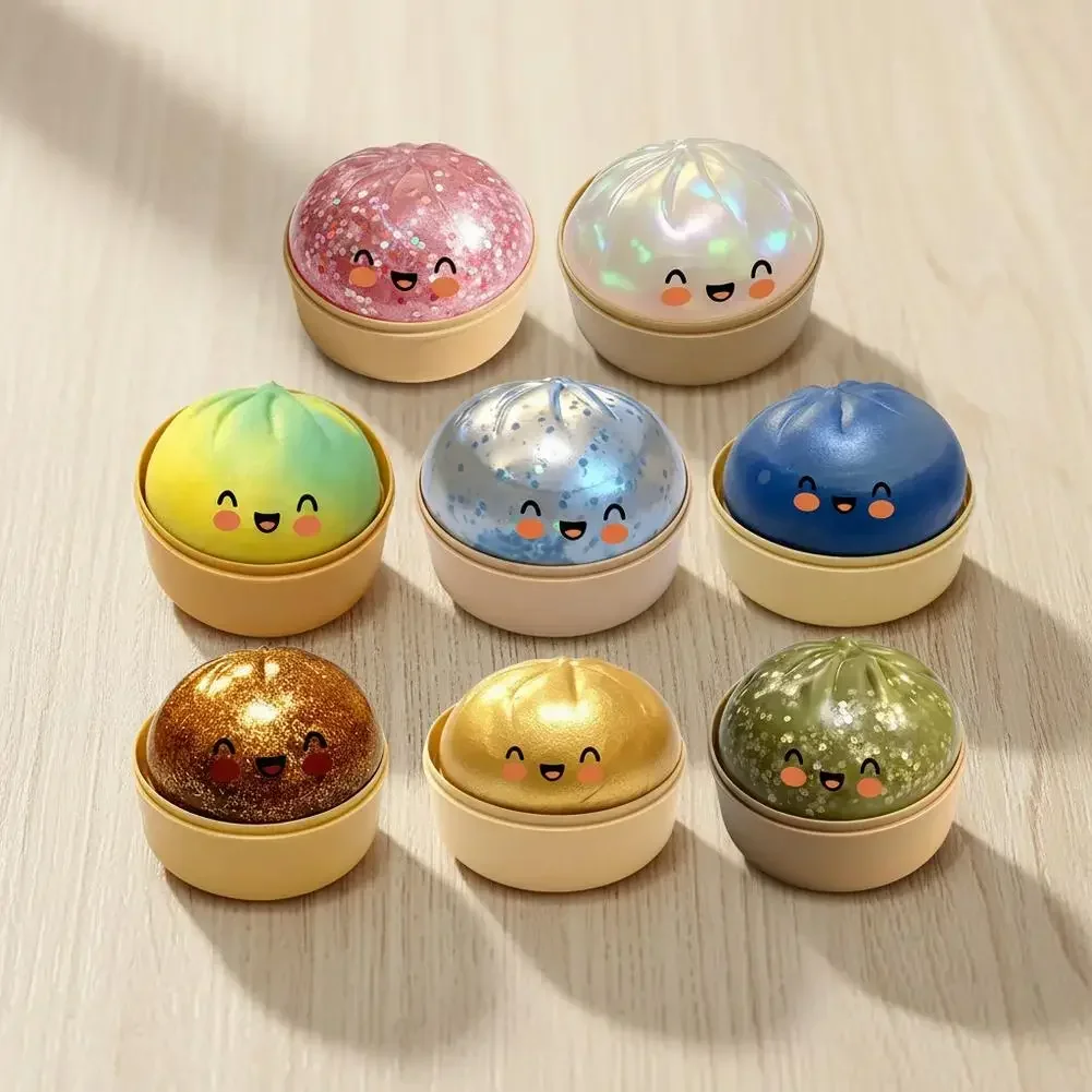 

Simulation Steamed Bun Modeling Cute And Interesting Decompression Soft And Non-sticky Hand Relieve Squeeze Toys Children Gift