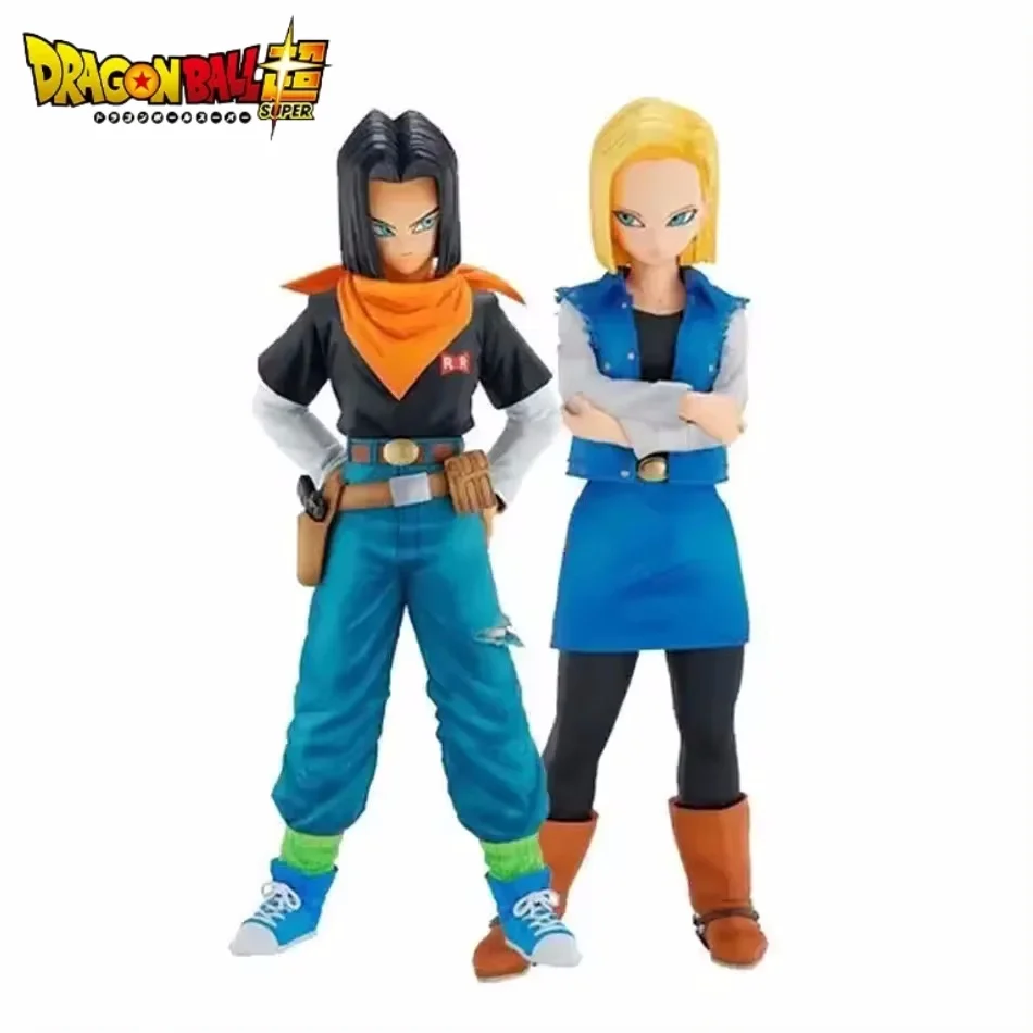 

24CM Anime Dragon Ball Z Android 17 18 Figure Android 18 PVC Action Figures Collection Model Toys for Children Christmas Gifts