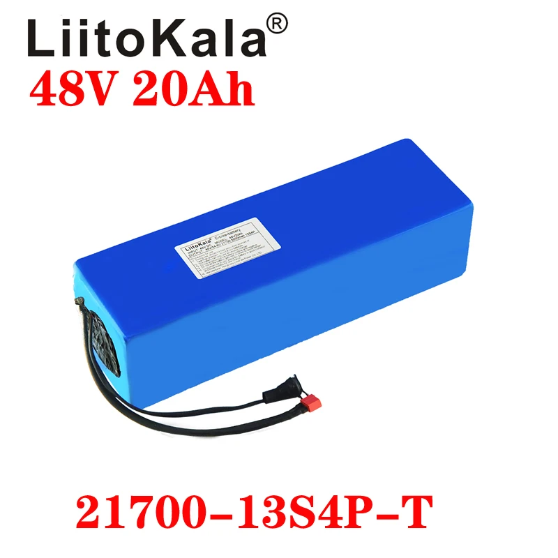 LiitoKala Original 48V 20AH Ebike แบตเตอรี่48V 1000W สำหรับแบตเตอรี่ไฟฟ้าจักรยานสำหรับจักรยานที่มีประสิทธิภาพไฟฟ้าจักรยานแบตเตอรี่ XT60