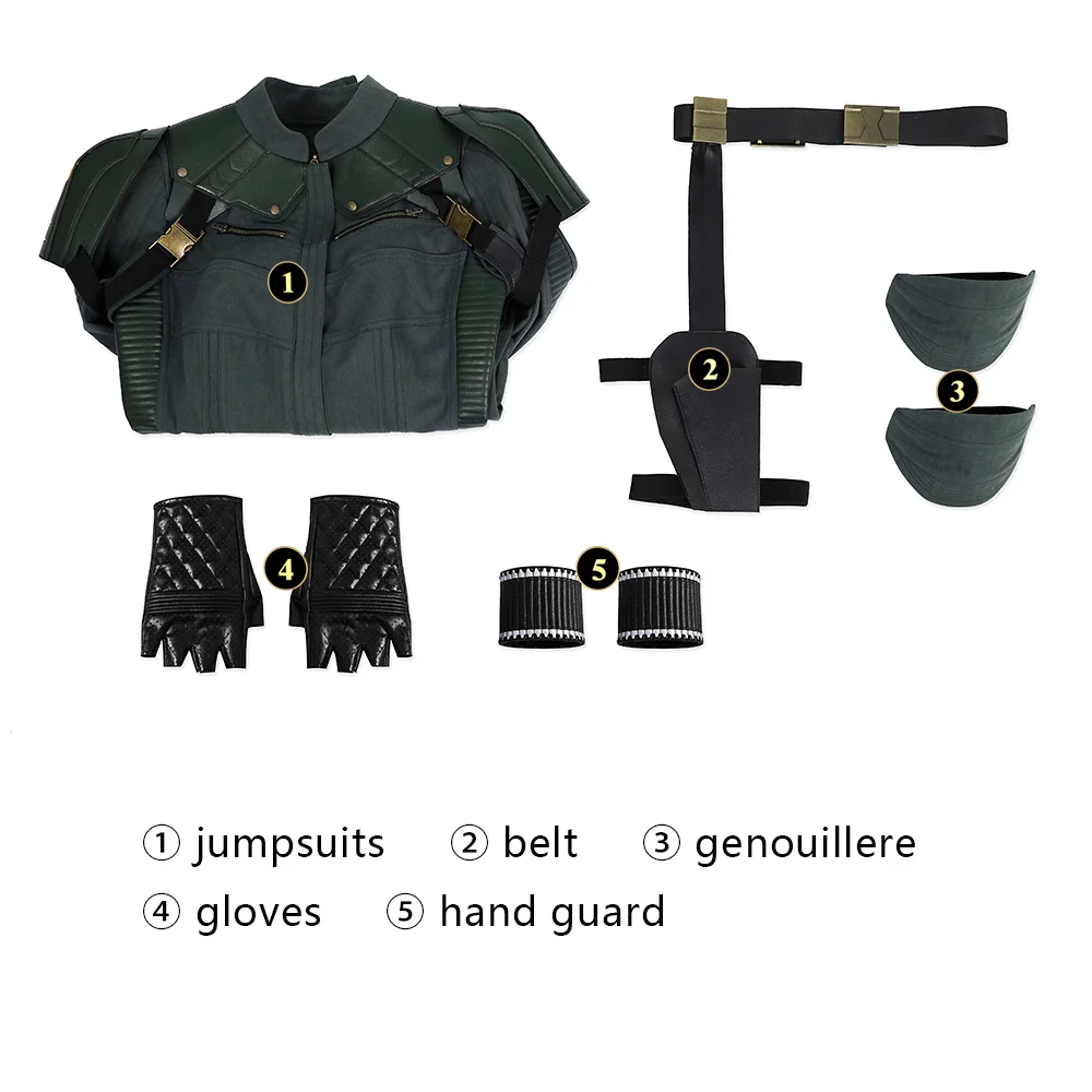 

Yelena Belova Cosplay Costume Woman Jumpsuit Battle Suit Halloween Party Outfit