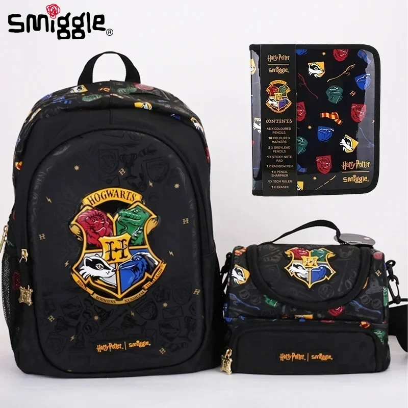 Genuine Australian Smiggle Student Backpack Children'S Stationery Pencil Case Load Reduction Backpack Lunch Bag Student Gift